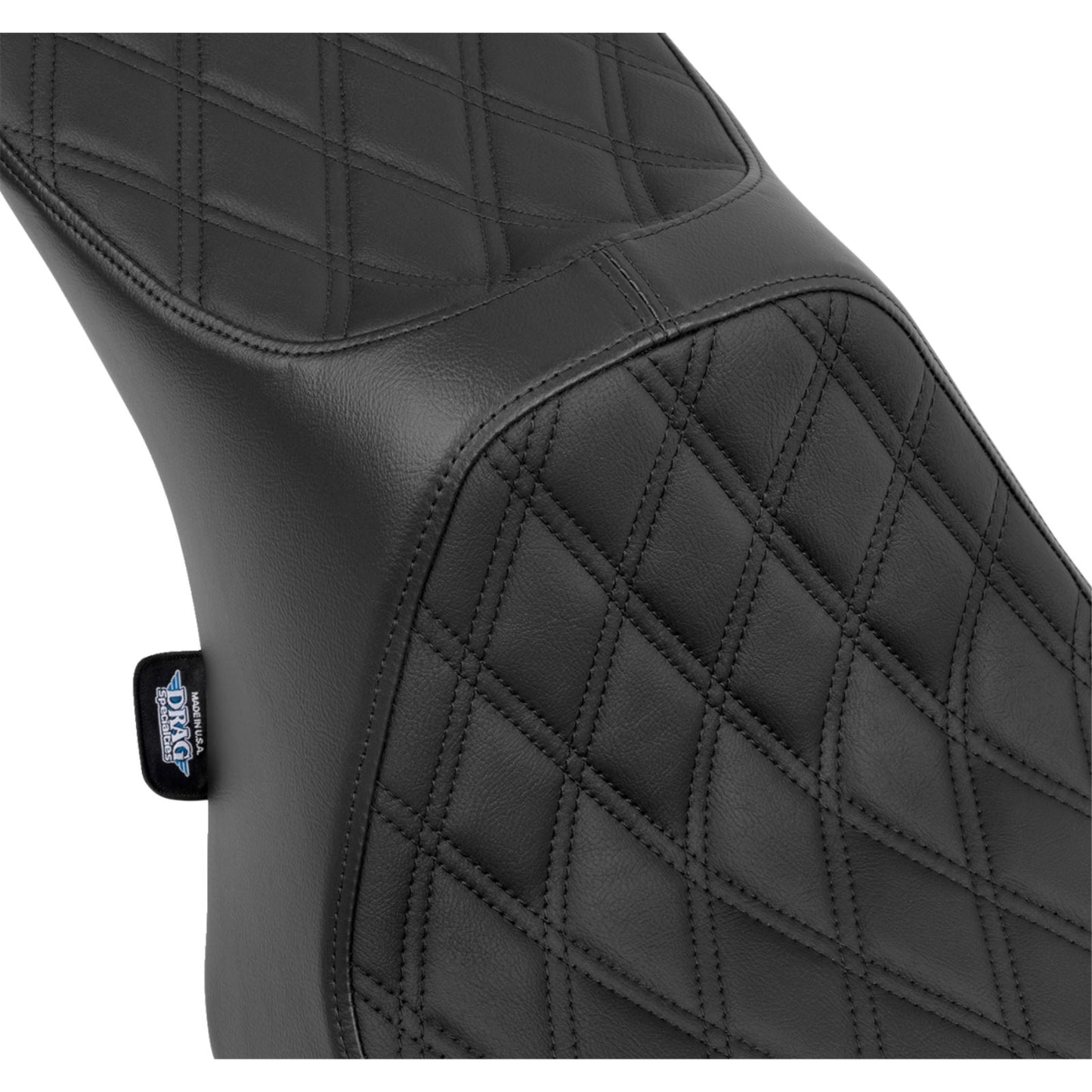 Drag Specialties Predator III Seat Double Diamond/Black Stitching for FLT/FLH '23-'24 0801-1931_1535092