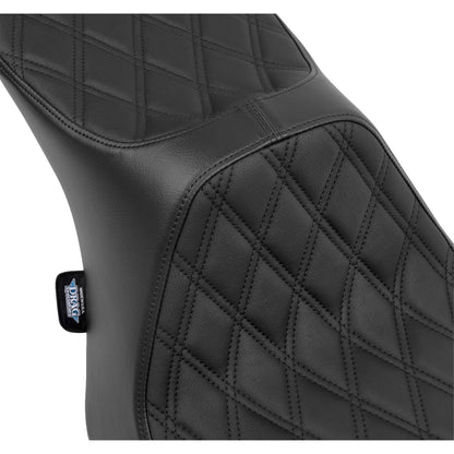 Drag Specialties Predator III Seat Double Diamond/Black Stitching for FLT/FLH '23-'24 0801-1931_1535092