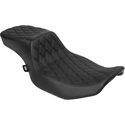 Drag Specialties Predator III 2-Up Seat - Black Diamond Stitch for FLHX/FLTR '23-'24 [MPN: 0801-1941]_1535101