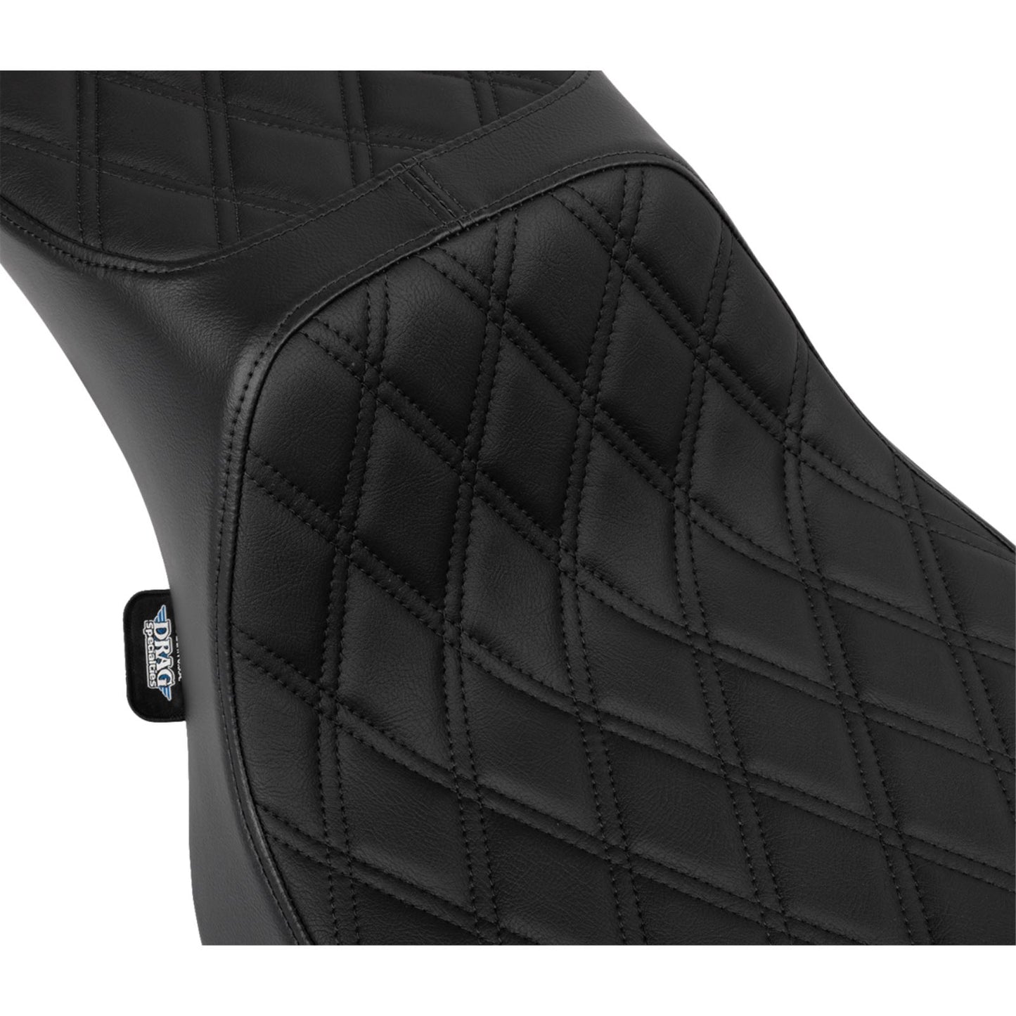 Drag Specialties Predator III 2-Up Seat - Black Diamond Stitch for FLHX/FLTR '23-'24 [MPN: 0801-1941]_1535102