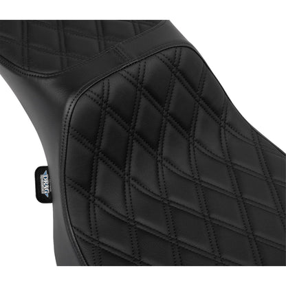 Drag Specialties Predator III 2-Up Seat - Black Diamond Stitch for FLHX/FLTR '23-'24 [MPN: 0801-1941]_1535102