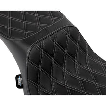 Drag Specialties Predator III 2-Up Seat - Silver Diamond Stitch for FLHX/FLTR '23-'24 0801-1942_1535104