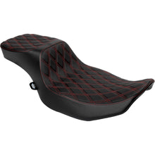 Drag Specialties Predator III 2-Up Seat - Red Diamond Stitch for FLHX/FLTR '23-'24 0801-1943_1535105