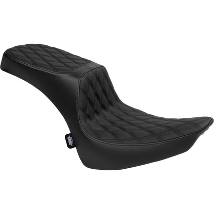 Drag Specialties Predator III 2-Up Seat - Vinyl - Diamond/Black Thread for FL '00-'17 [MPN: 0802-1641]_1535113