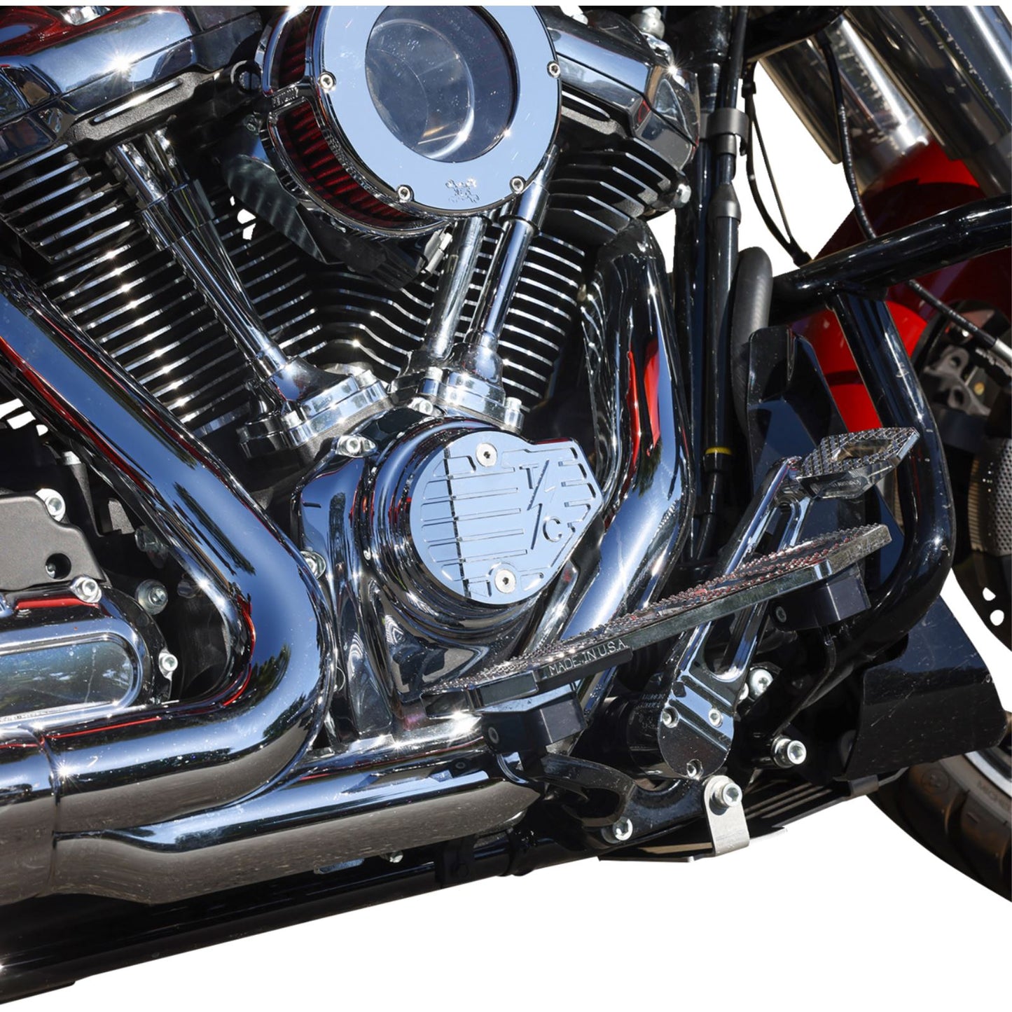 Thrashin Supply Company Cam Cover - Gen 2 - Finned - Chrome - M8 [MPN: TSC-3029-3]_1535141