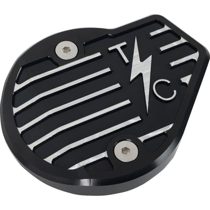 Thrashin Supply Company Cam Cover - Gen 2 - Finned - Twice Cut - Black - M8 [MPN: TSC-3029-4]_1535143