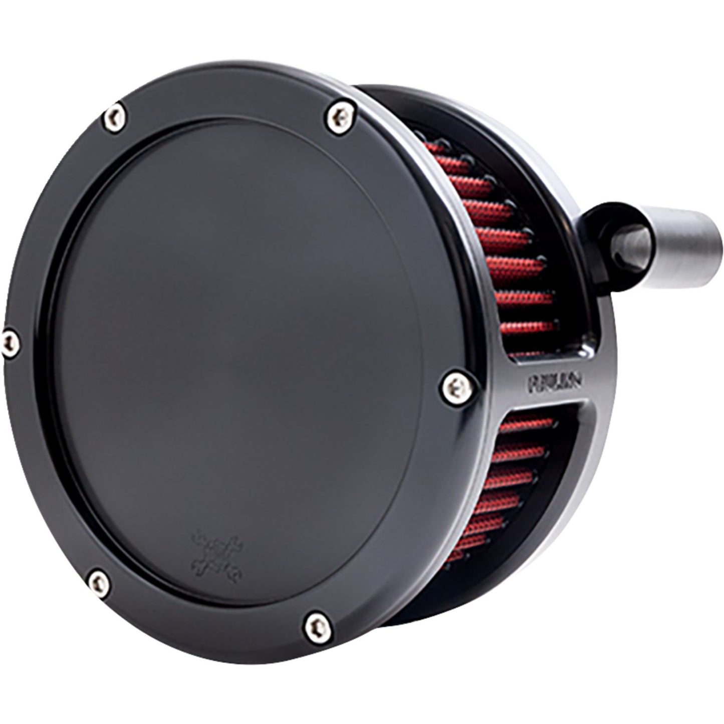 Feuling BA Air Cleaner Kit - Black with Red Filter for '08-'17 Dyna/Softail/Touring 5453_1535156