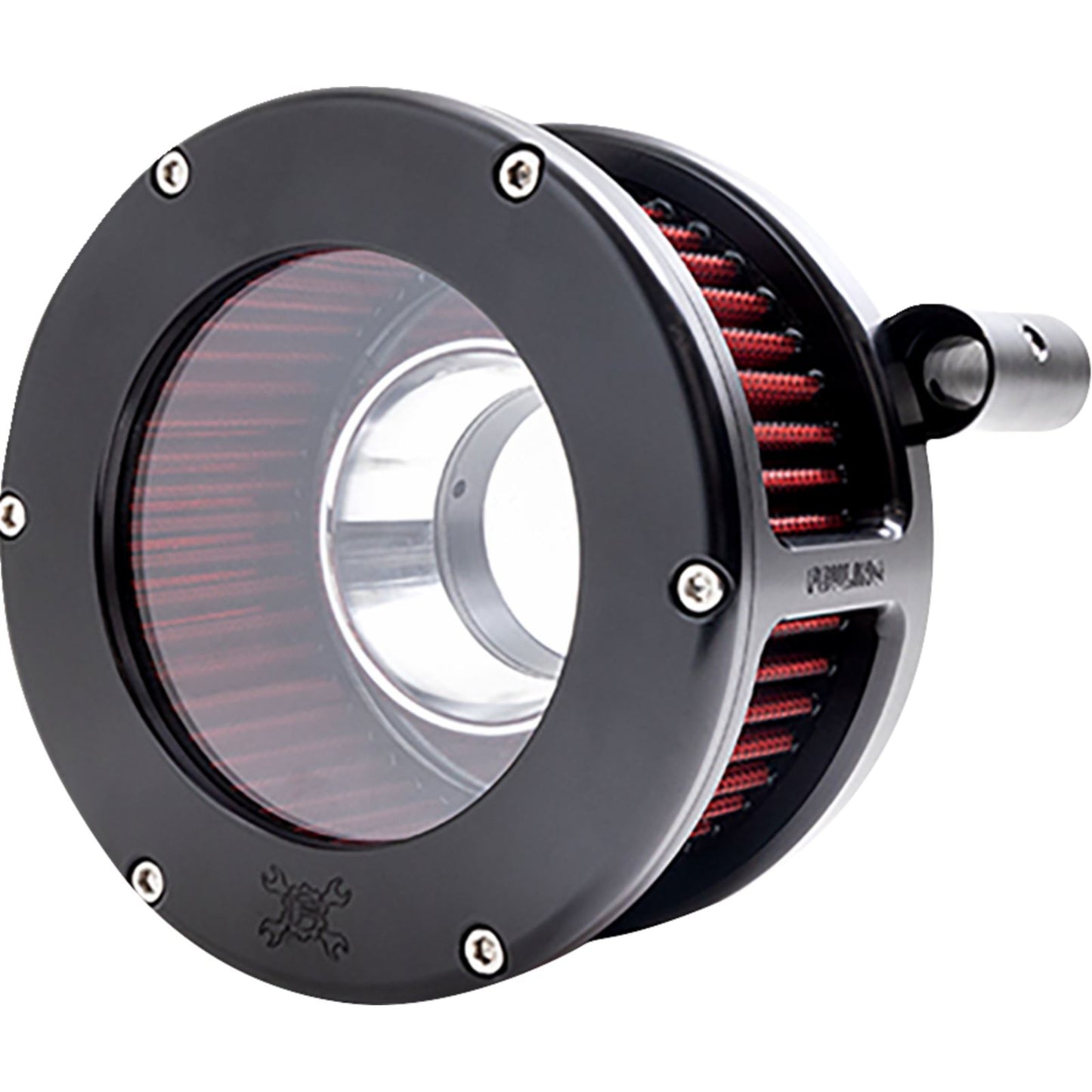 Feuling BA Air Cleaner Kit Black/Clear w/Red Filter for'08-'17 Dyna/Softail/Touring 5454_1535157
