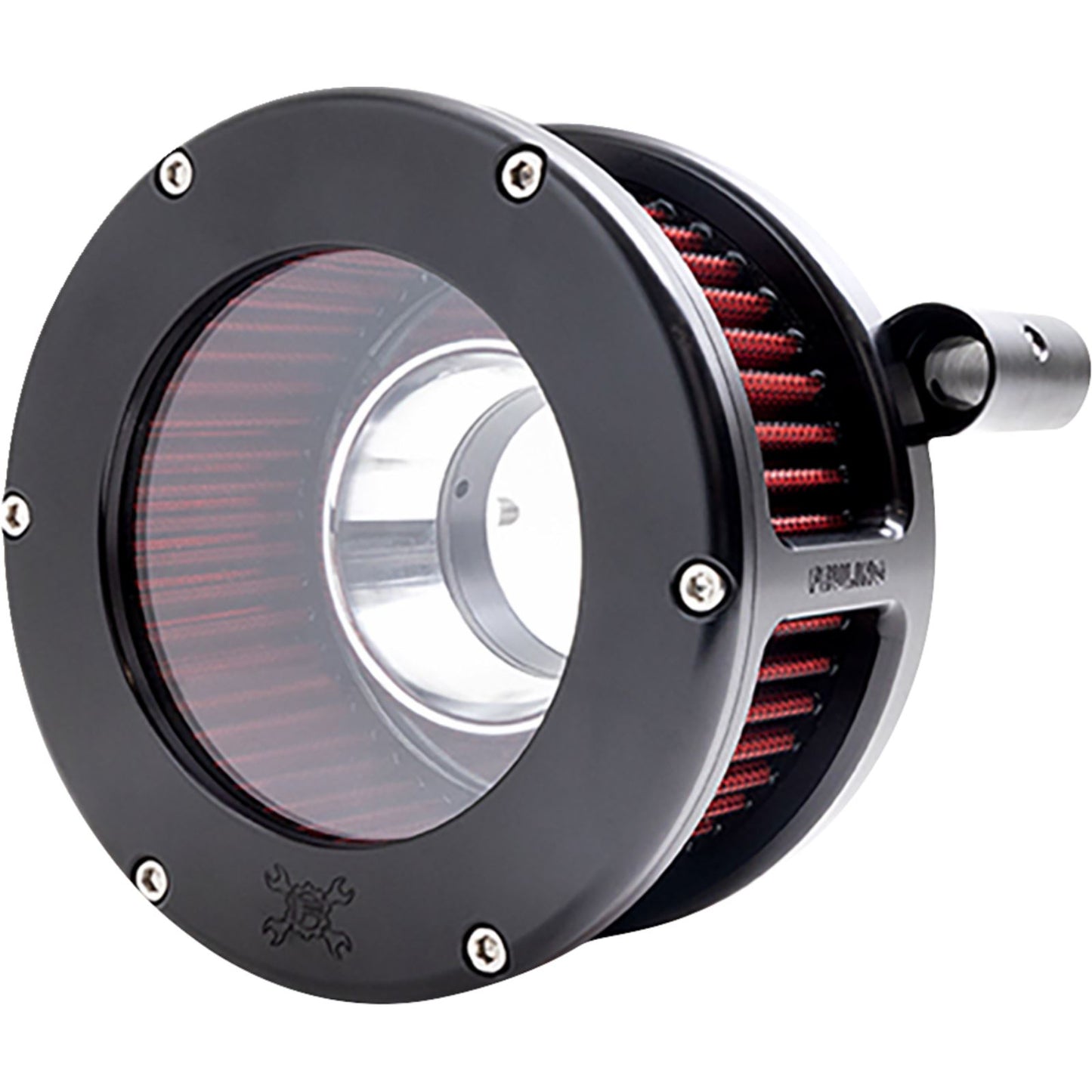 Feuling BA Air Cleaner Kit Black/Clear w/Red Filter for '93-'99 Evolution Big Twin 5464_1535161