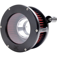 Feuling BA Air Cleaner Kit Black/Clear w/Red Filter for '93-'99 Evolution Big Twin 5464_1535161