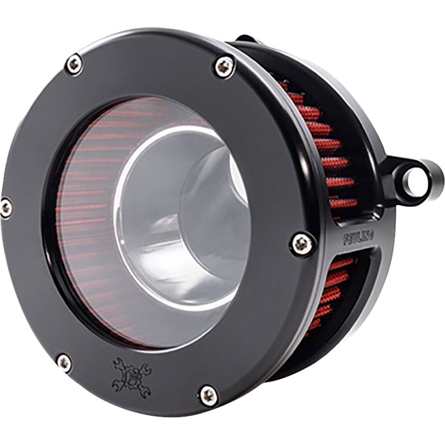 Feuling BA Air Cleaner Kit - Black/Clear with Red Filter for M8 5474_1535288