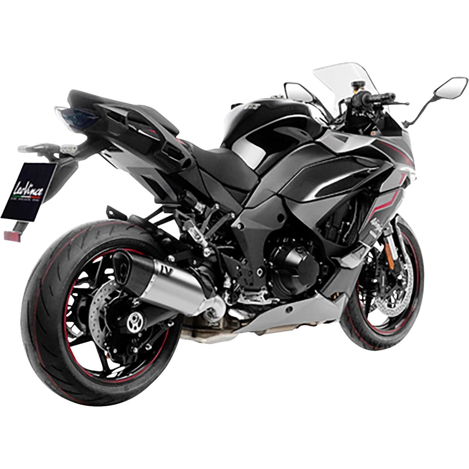 LeoVince LV-14 R Slip-On Muffler - Stainless Steel for Ninja 1000 SX [MPN: 15602U]_1537282