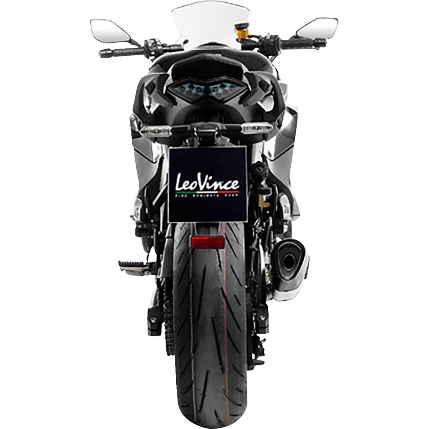 LeoVince LV-14 R Slip-On Muffler - Stainless Steel for Ninja 1000 SX [MPN: 15602U]_1537284