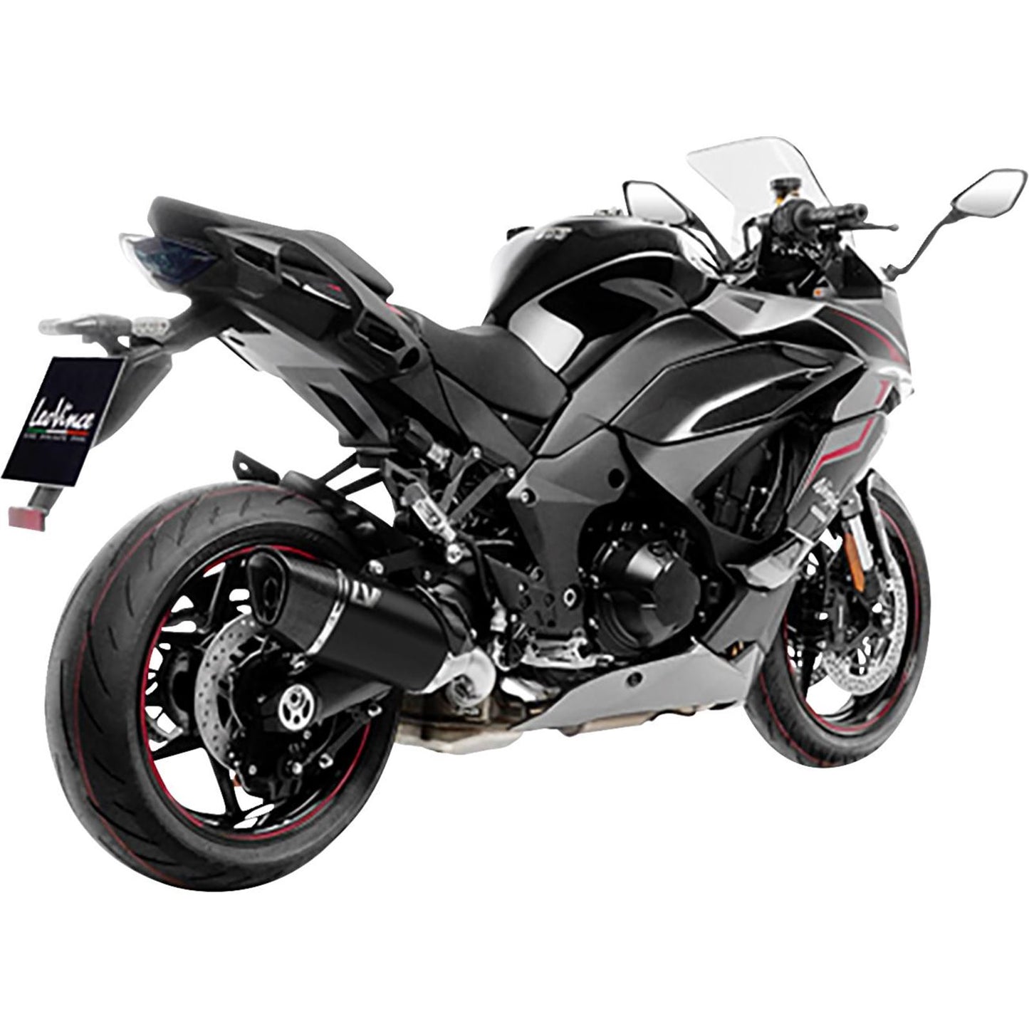 Leovince LV-14 R Slip-On Muffler - Black for Ninja 1000 SX [MPN: 15602BU]_1537287