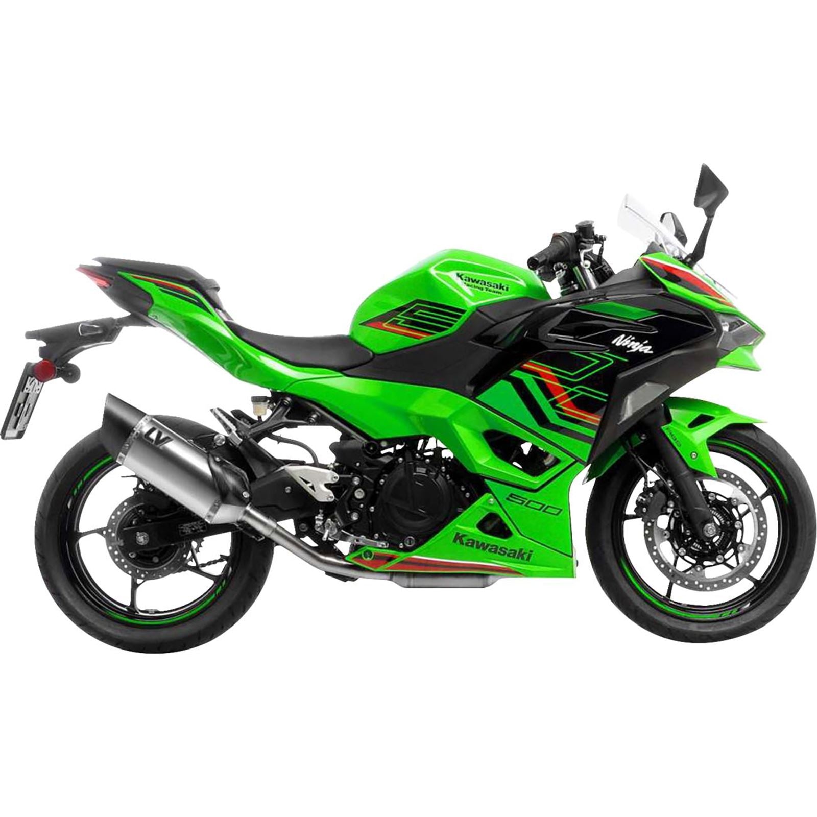 Leovince LV-14 R Slip-On Muffler - Stainless Steel for Z/Ninja 400/500 [MPN: 15607U]_1537299