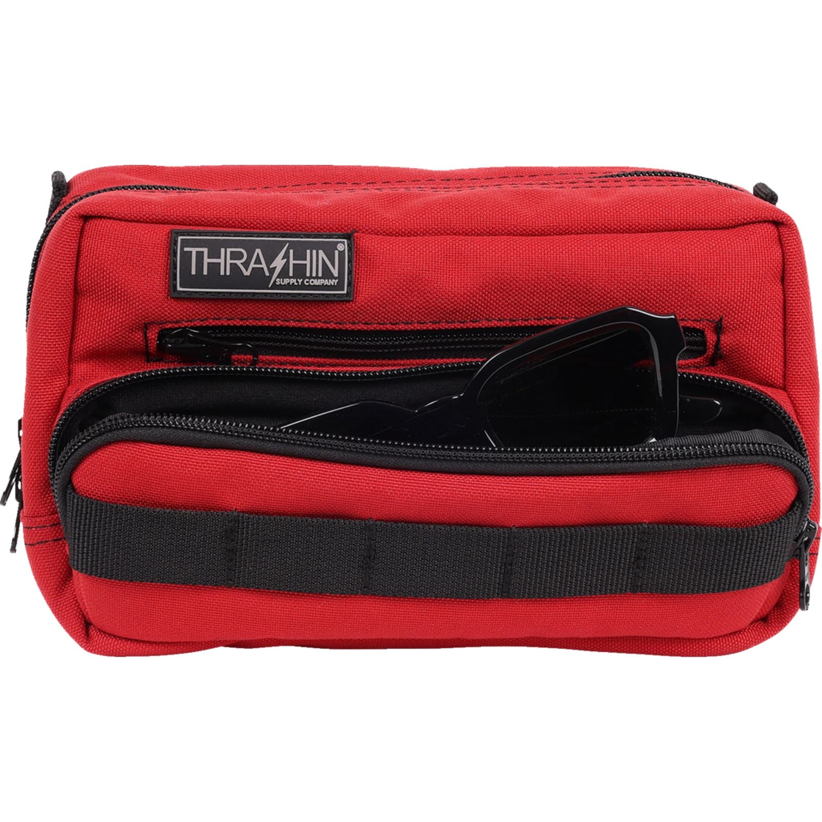 Thrashin Supply Company Handlebar Bag Plus - Red [MPN: THB-0017]_1535395