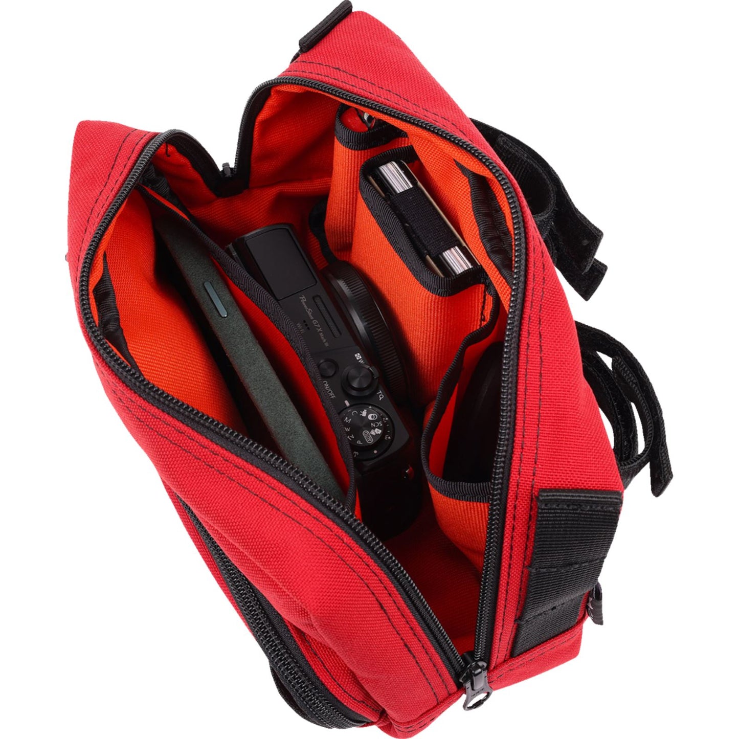 Thrashin Supply Company Handlebar Bag Plus - Red [MPN: THB-0017]_1535399