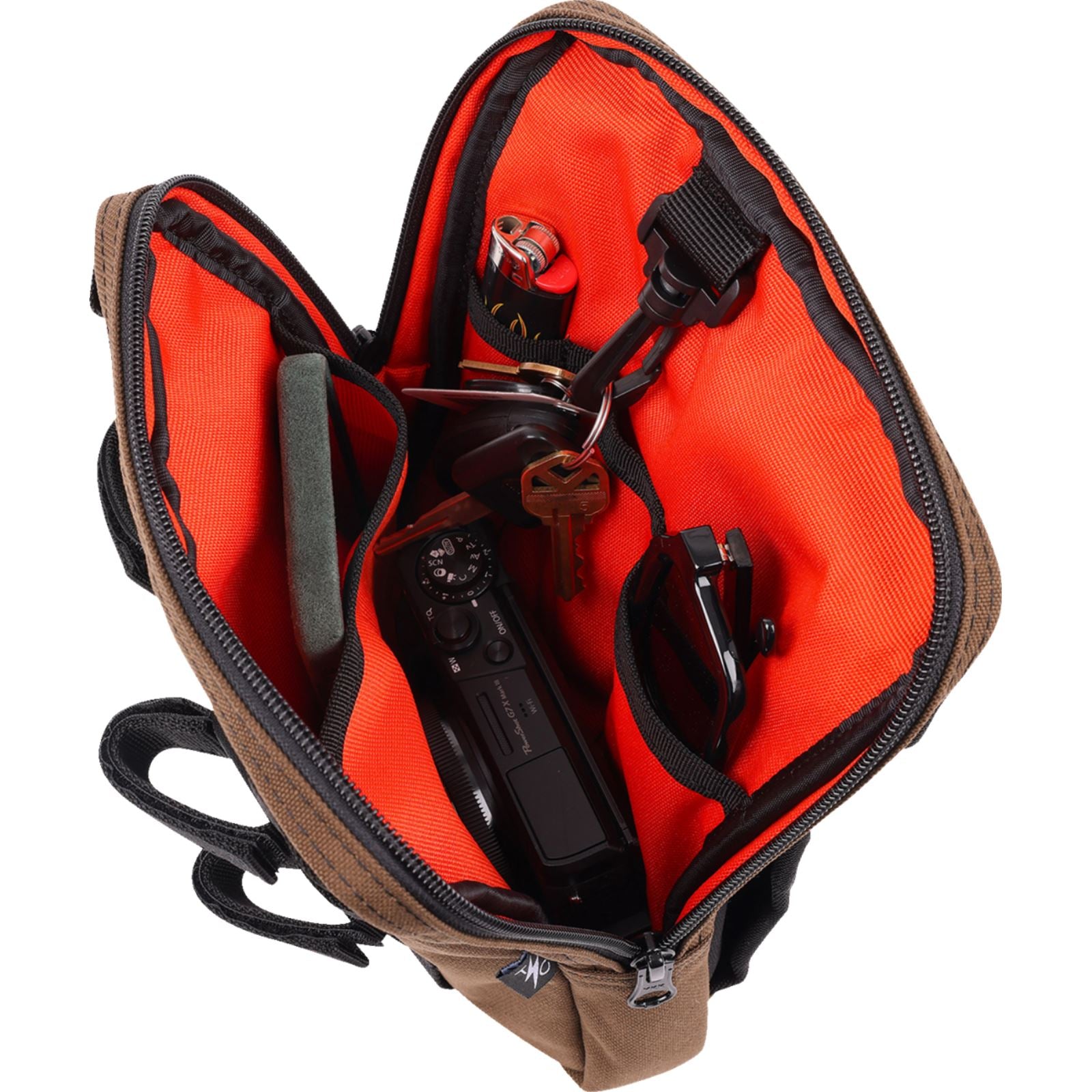 Thrashin Supply Company Handlebar Bag Slim - Brown [MPN: THB-0032]_1535475