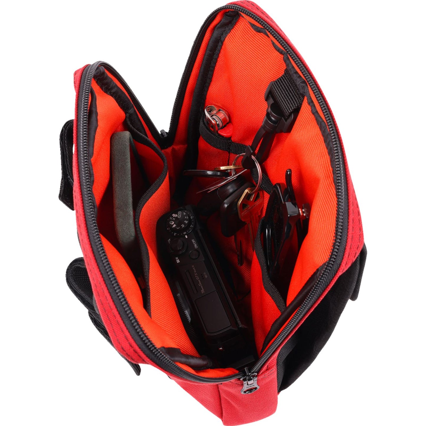 Thrashin Supply Company Handlebar Bag Slim - Red [MPN: THB-0034]_1535441