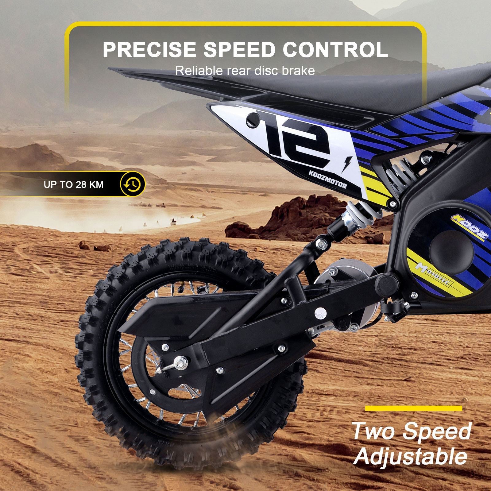 MotoTec USA 36v 1000w (HP112E) Electric Dirt Bike - Blue Dirt-Bike-36v-1000w-HP112E_Blue_1768424