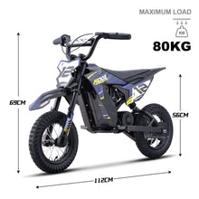 MotoTec USA 36v 300w (HP122E) Electric Dirt Bike - Blue [MPN: Dirt-Bike-36v-300w-HP122E_Blue]_1540544