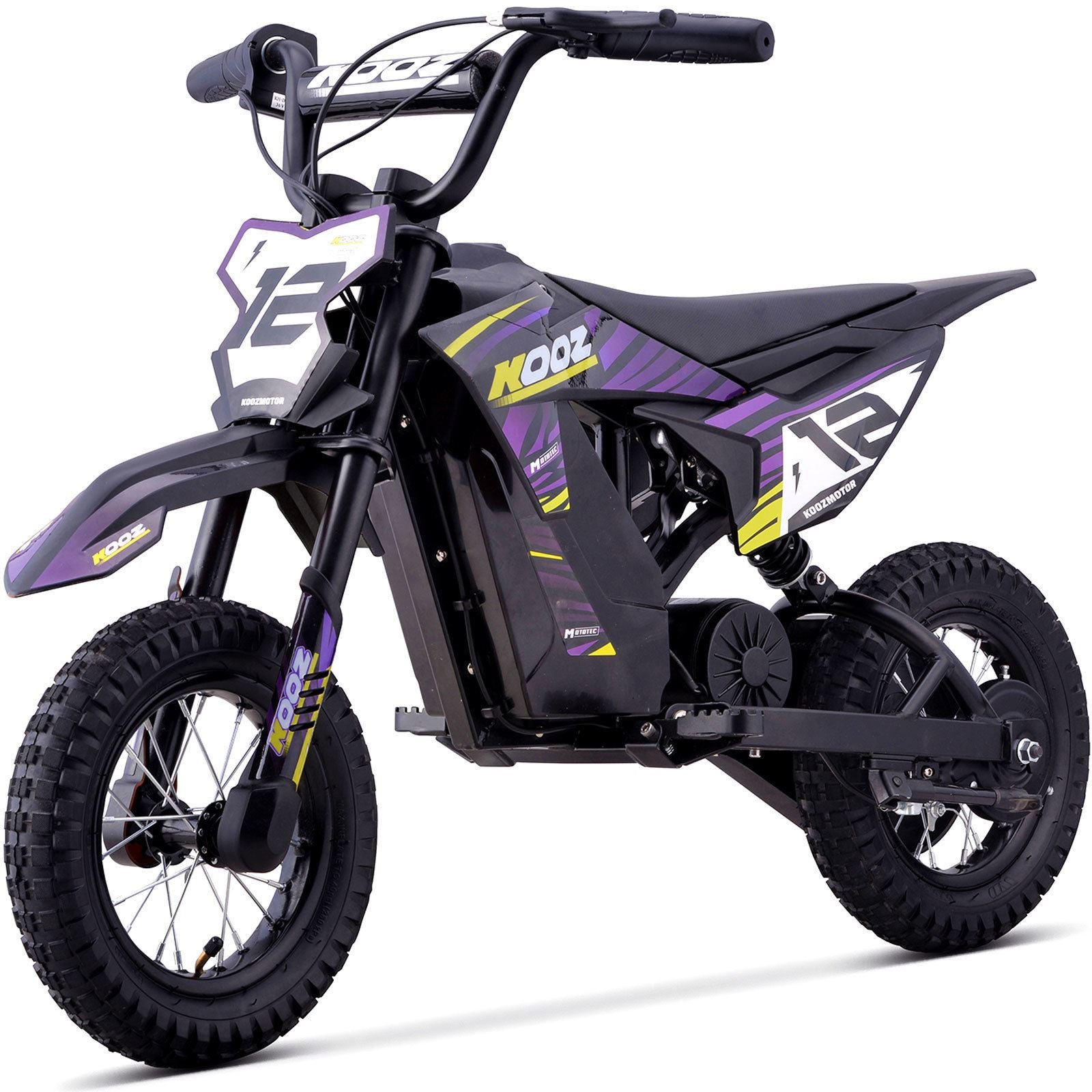 MotoTec USA 36v 300w (HP122E) Electric Dirt Bike - Purple [MPN: Dirt-Bike-36v-300w-HP122E_Purple]_1540569