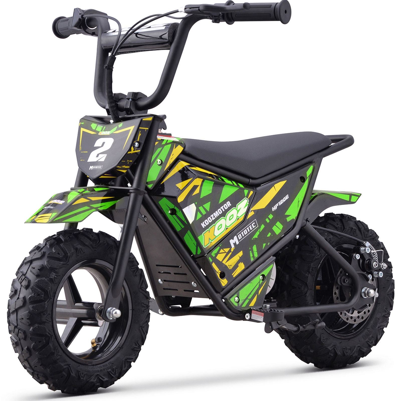 MotoTec USA 24v 250w Electric Powered Mini Bike - Green MiniBike-24v-250w-HP120E_Green_1541642