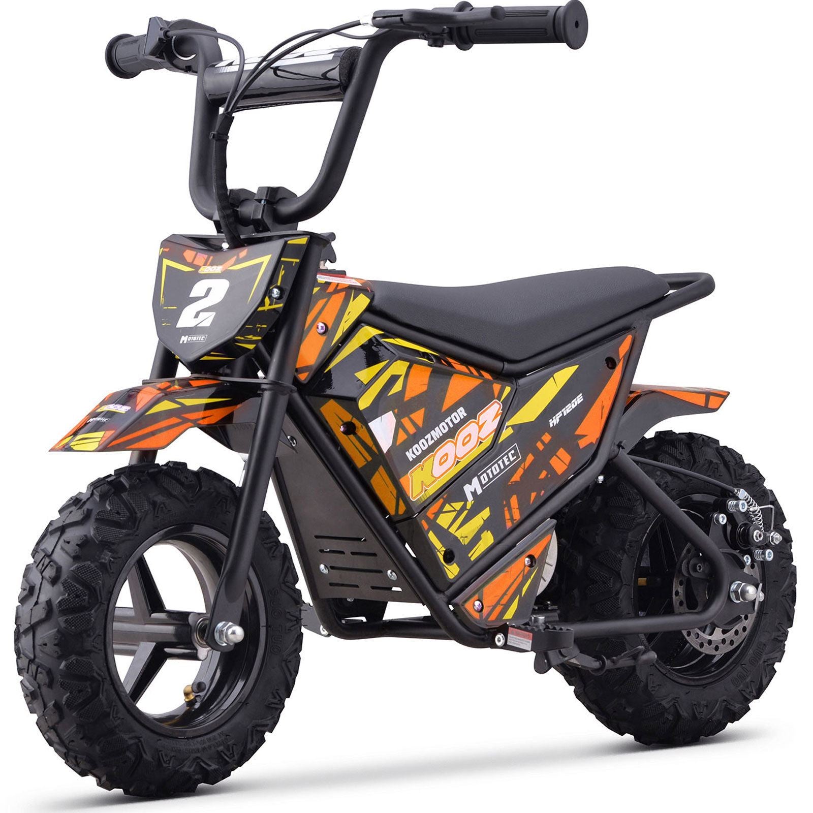 MotoTec USA 24v 250w Electric Powered Mini Bike - Orange MiniBike-24v-250w-HP120E_Orange_1541636