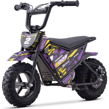MotoTec USA 24v 250w Electric Powered Mini Bike - Purple MiniBike-24v-250w-HP120E_Purple_1541656
