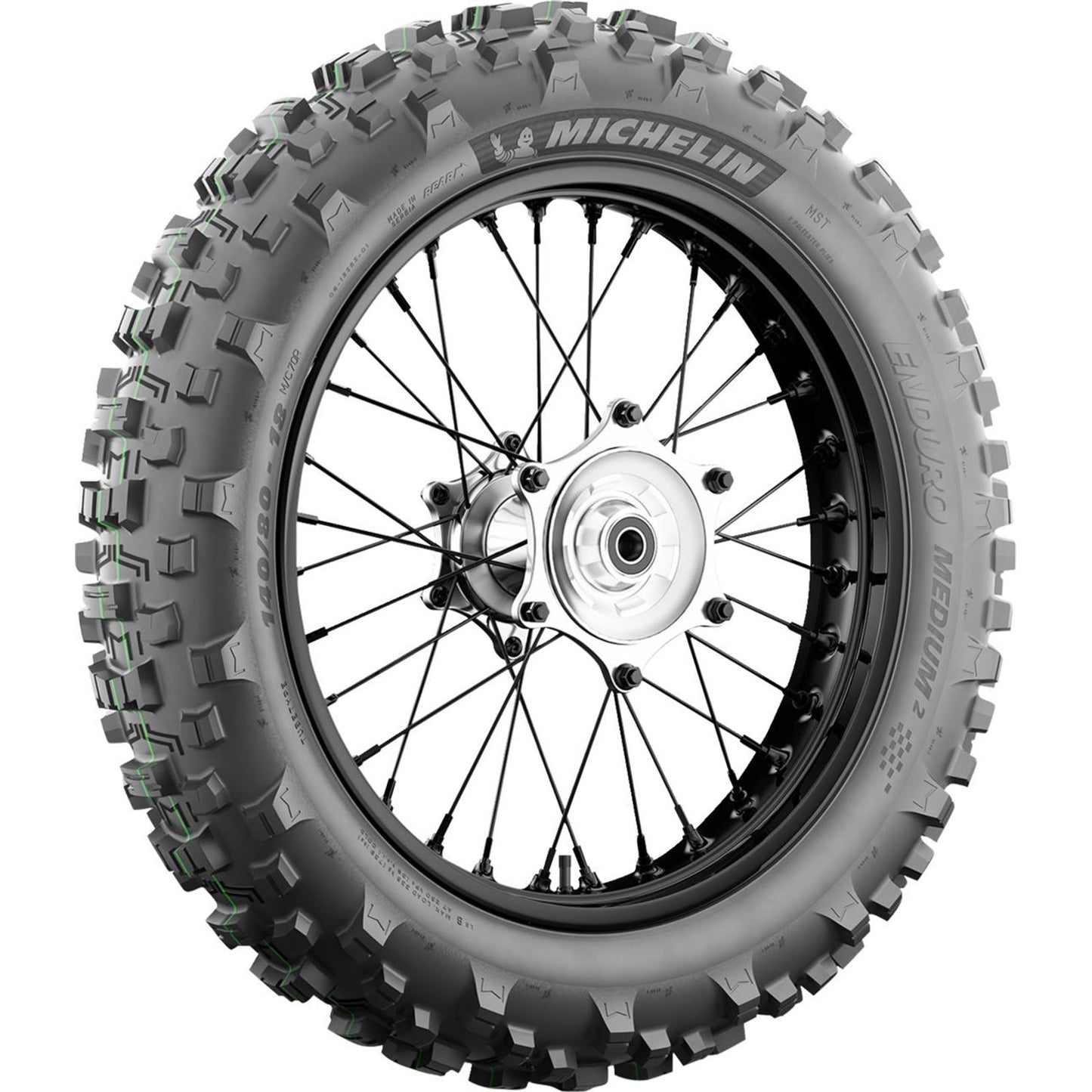 Michelin - Powersports Tire - Enduro Medium 2 - Rear - 140/80-18 - 70M 45050_1540784
