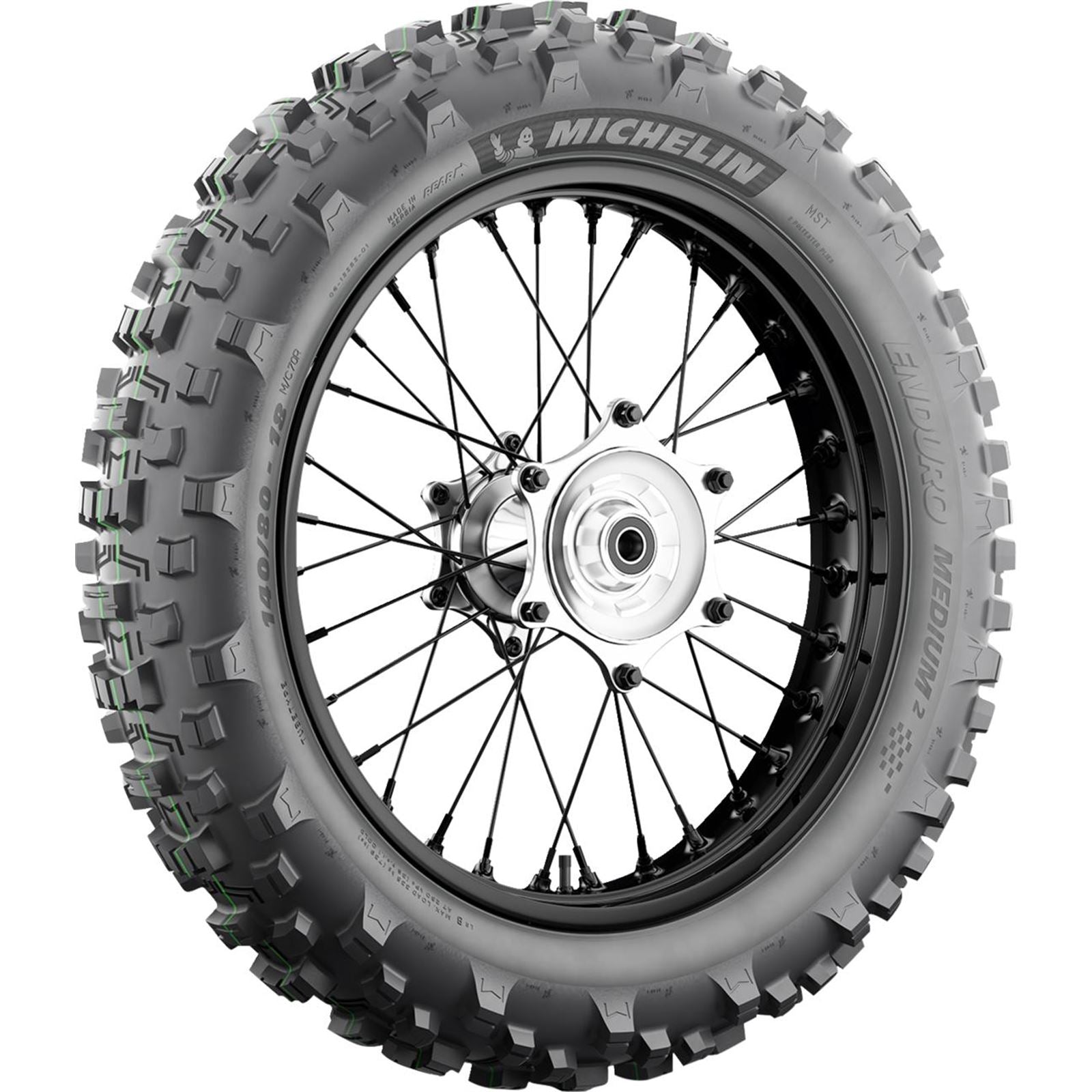 Michelin - Powersports Tire - Enduro Medium 2 - Rear - 140/80-18 - 70M 45050_1540784