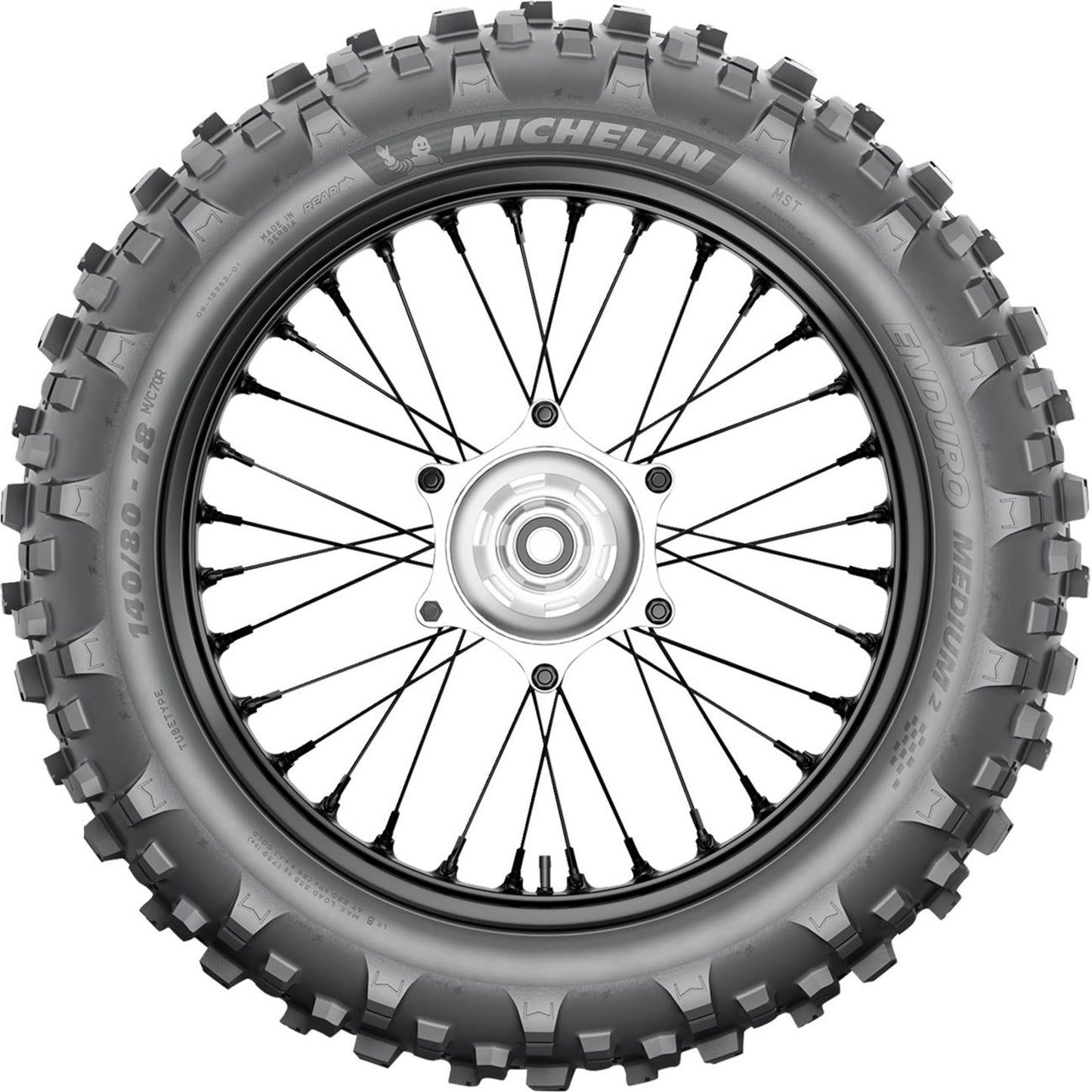 Michelin - Powersports Tire - Enduro Medium 2 - Rear - 140/80-18 - 70M 45050_1540801