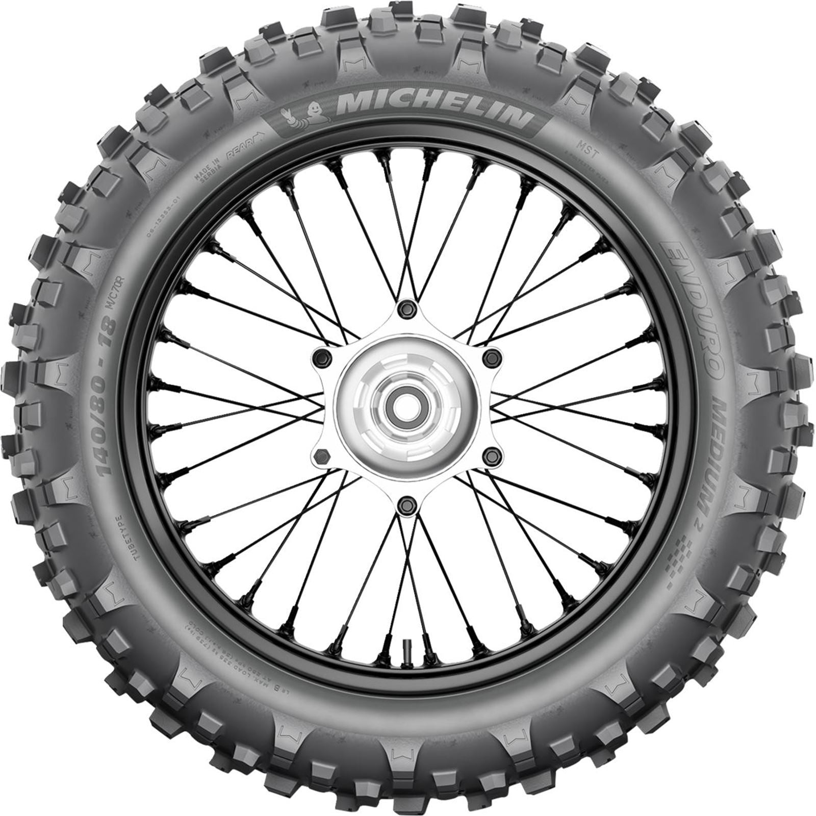Michelin - Powersports Tire - Enduro Medium 2 - Rear - 140/80-18 - 70M 45050_1540801