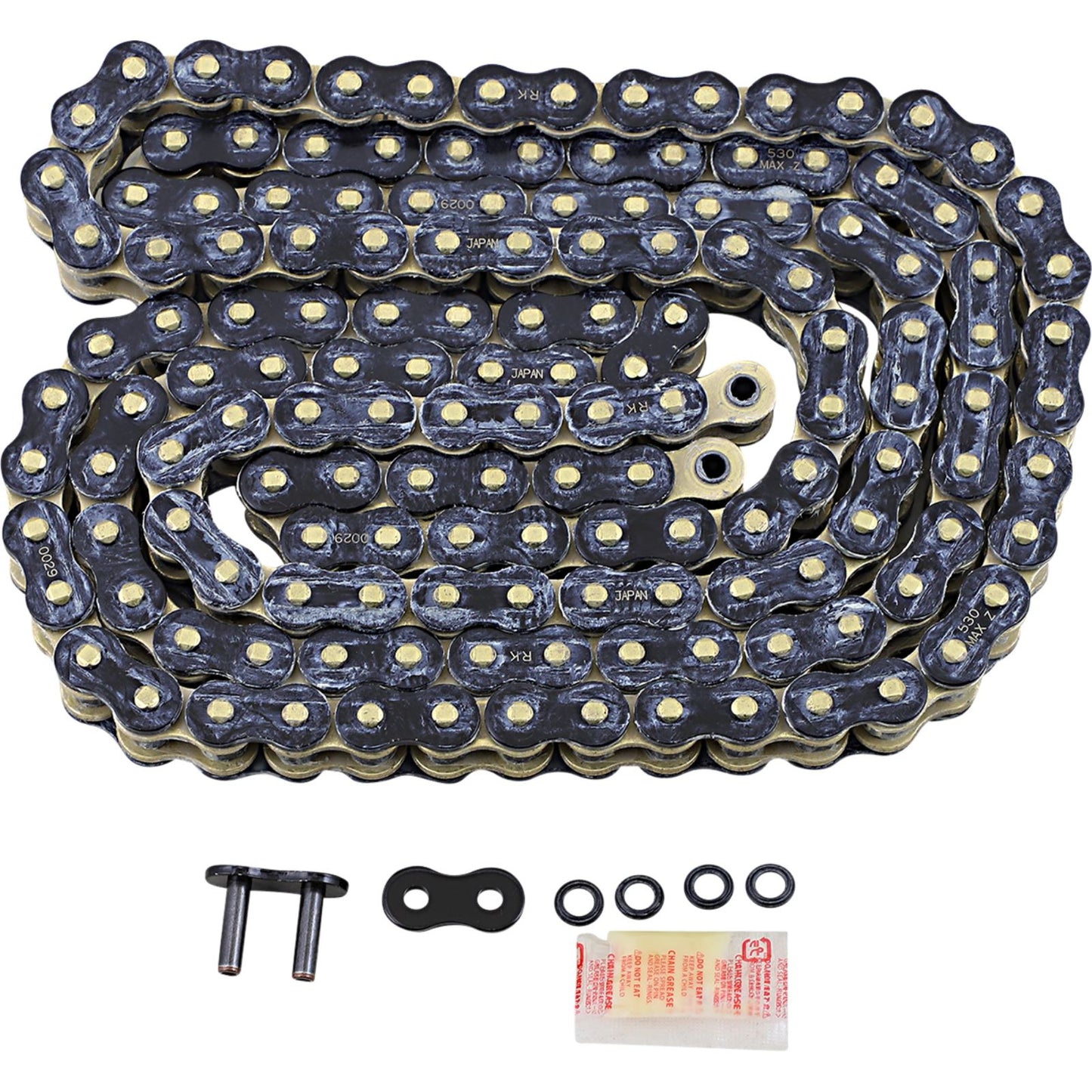 RK Chain 530 Max Z - Drive Chain - 130 Links - Black & Gold [MPN: 530MAXZ-130-BG]_1536547
