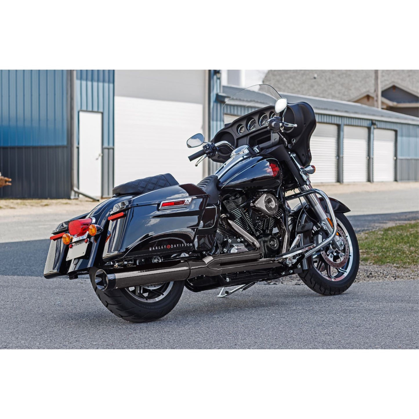 S&S Cycle 2-into-1 Sidewinder® Exhaust System - Lava Chrome - 50-State - M8 550-1123_1536541