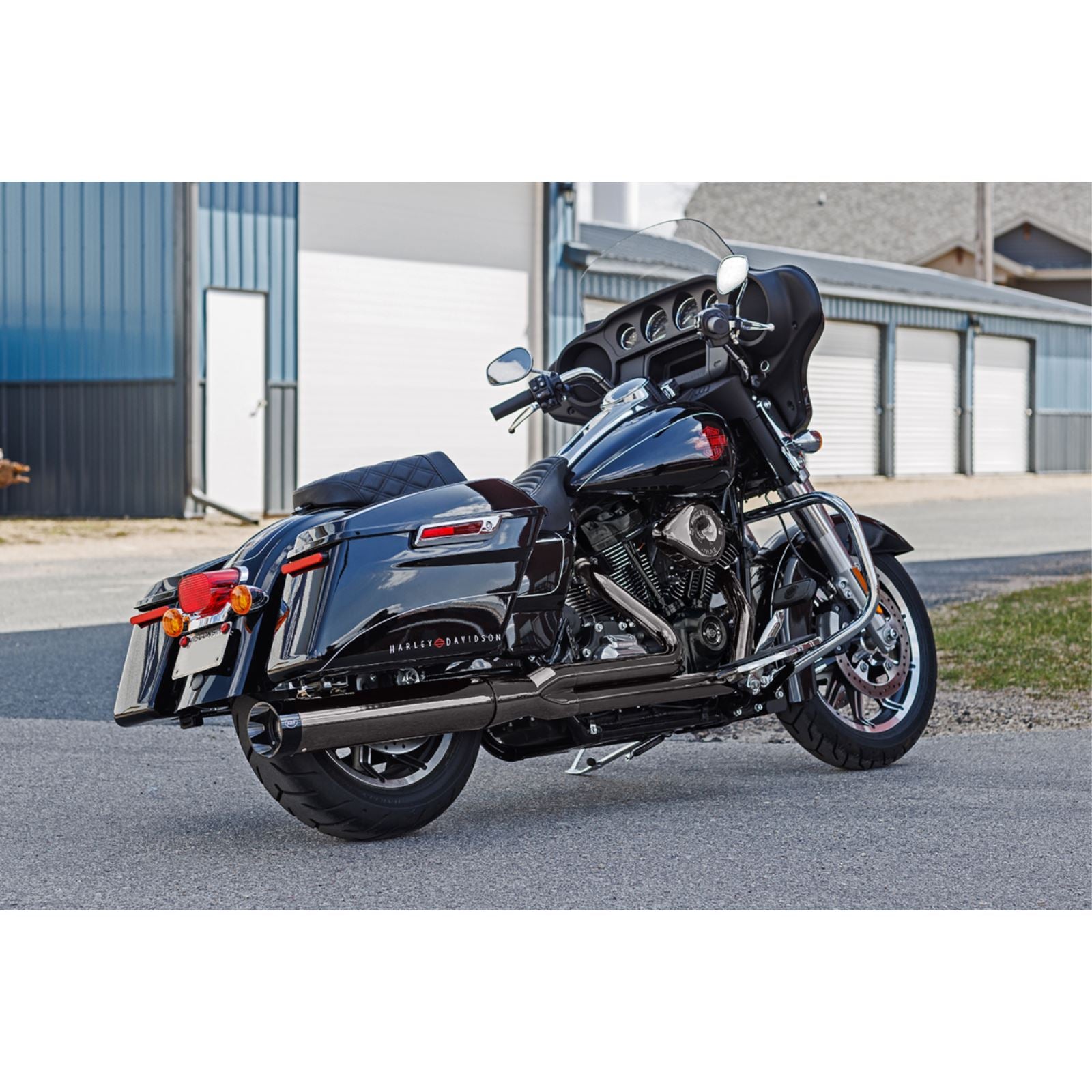 S&S Cycle 2-into-1 Sidewinder® Exhaust System - Lava Chrome - 50-State - M8 550-1123_1536541