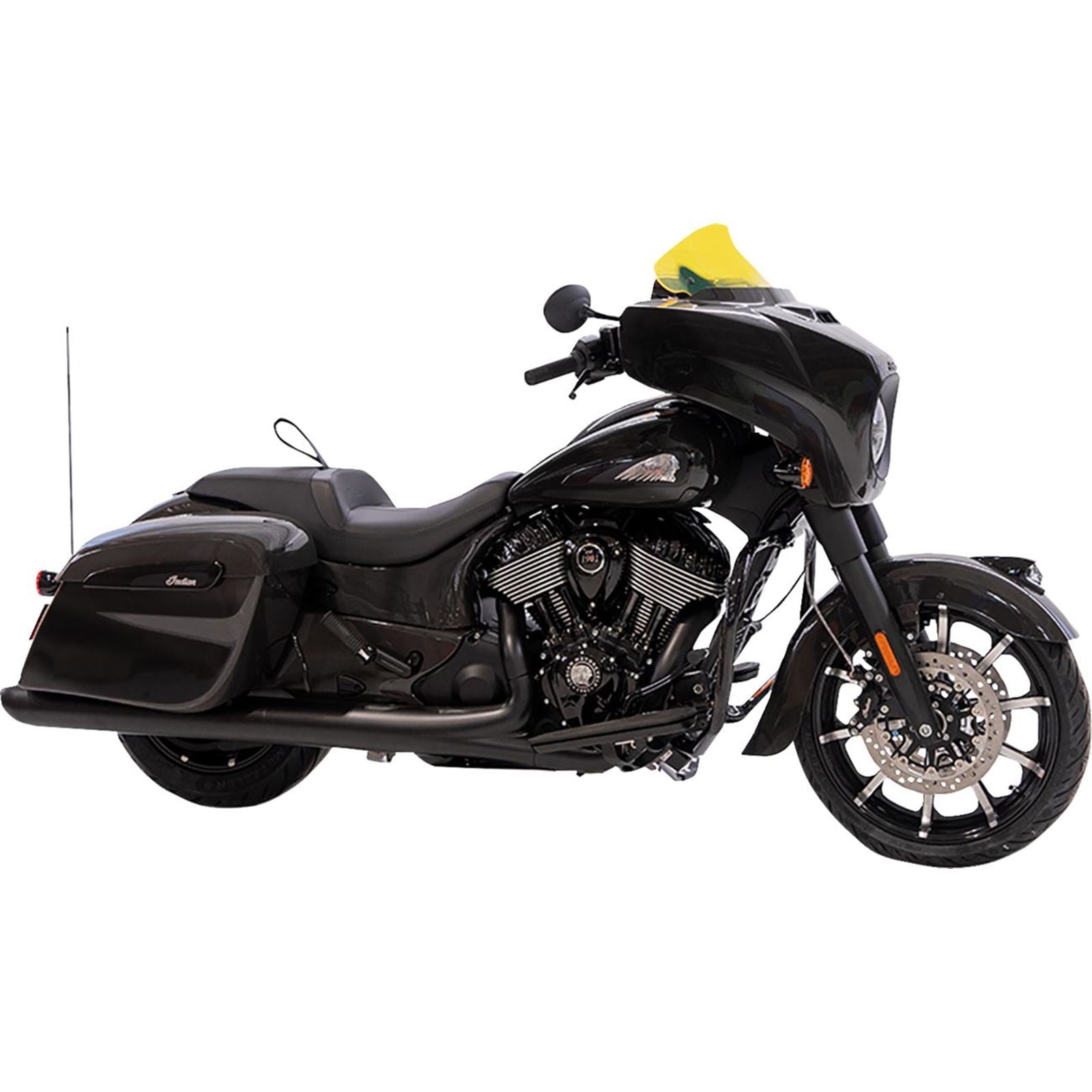 Klock Werks Kolor Flare™ Windshield - 10" - Yellow Ice for Indian [MPN: KWW-04-0633]_1552282