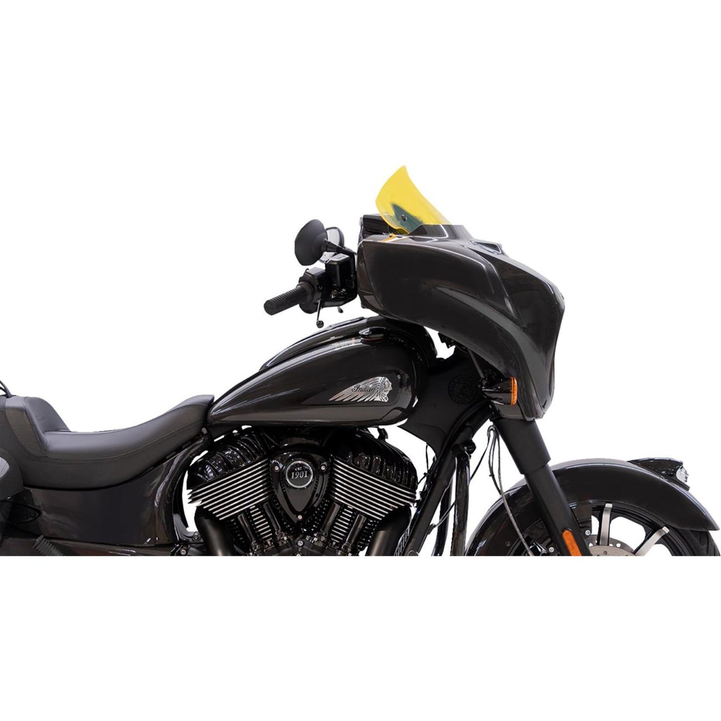 Klock Werks Kolor Flare™ Windshield - 10" - Yellow Ice for Indian [MPN: KWW-04-0633]_1552281