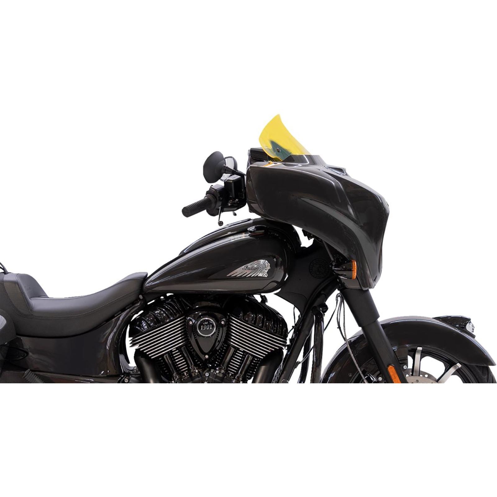Klock Werks Kolor Flare™ Windshield - 10" - Yellow Ice for Indian [MPN: KWW-04-0633]_1552281
