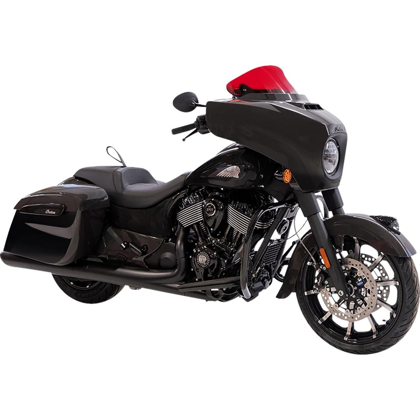 Klock Werks Kolor Flare™ Windshield - 10" - Red for Indian [MPN: KWW-04-0636]_1552298