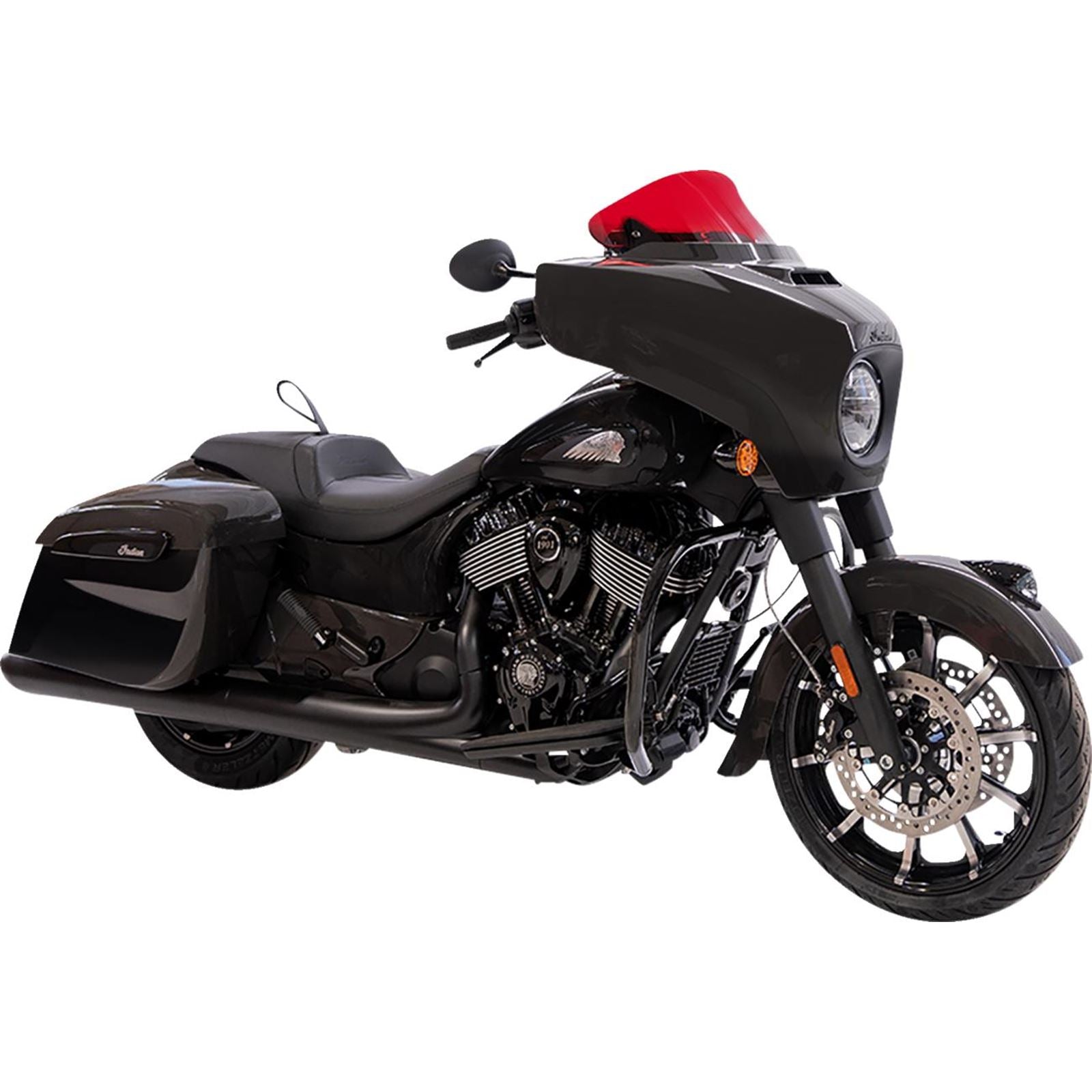 Klock Werks Kolor Flare™ Windshield - 10" - Red for Indian [MPN: KWW-04-0636]_1552298