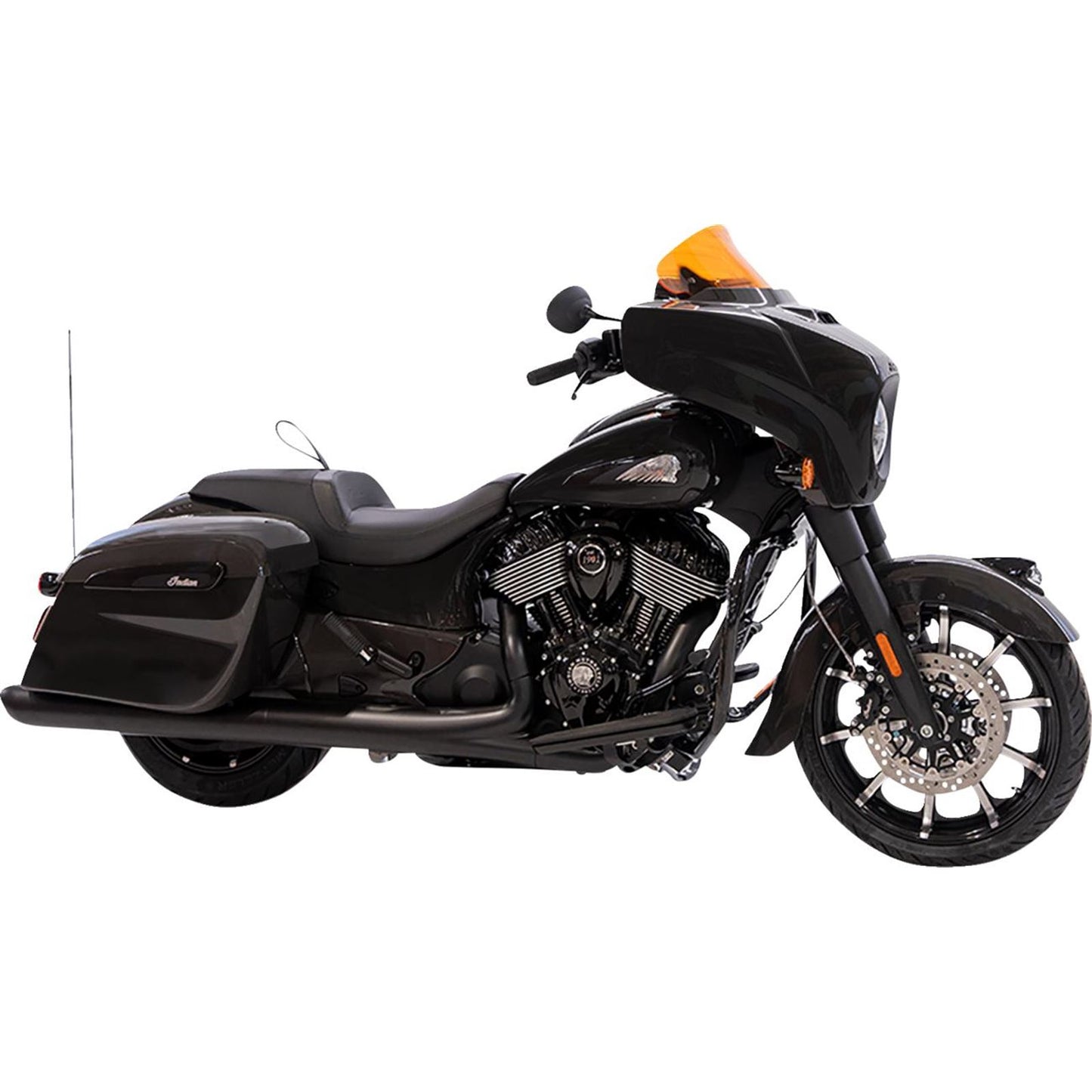 Klock Werks Kolor Flare™ Windshield - 10" - Orange for Indian [MPN: KWW-04-0637]_1552319