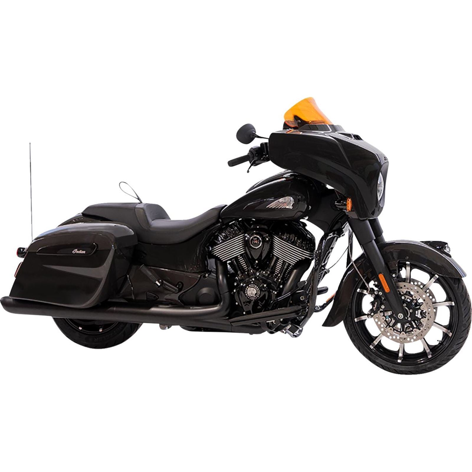 Klock Werks Kolor Flare™ Windshield - 10" - Orange for Indian [MPN: KWW-04-0637]_1552319