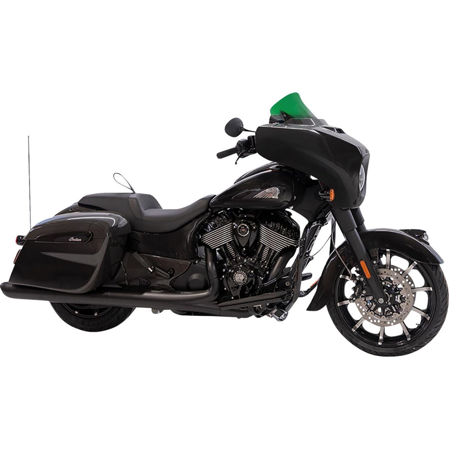 Klock Werks Kolor Flare™ Windshield - 10" - Green for Indian [MPN: KWW-04-0639]_1552314