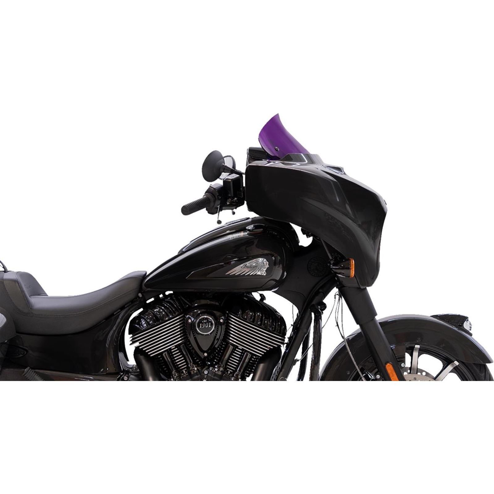 Klock Werks Kolor Flare™ Windshield - 10" - Purple for Indian [MPN: KWW-04-0641]_1552306