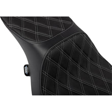 Drag Specialties Predator 2-Up Seat - Diamond Silver Stitch for FLTR/FLHX '23-'24 [MPN: 0801-1949]_1537657
