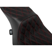 Drag Specialties Predator 2-Up Seat - Diamond Red Stitch for FLTR/FLHX '23-'24 [MPN: 0801-1950]_1537655