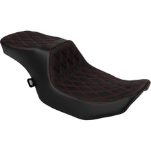 Drag Specialties Predator 2-Up Seat - Diamond Red Stitch for FLTR/FLHX '23-'24 0801-1950_1537654