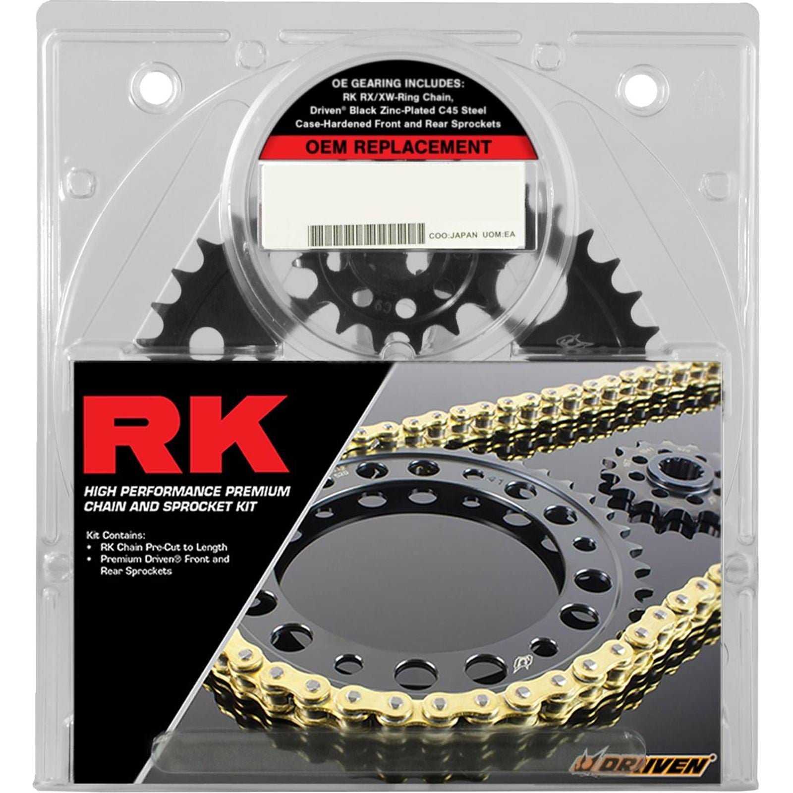 RK Chain Chain and Sprocket Kit Orig Equip Natural for Suzuki GSF1250 S 07-'12 [MPN: 3125-070EX]_1540874