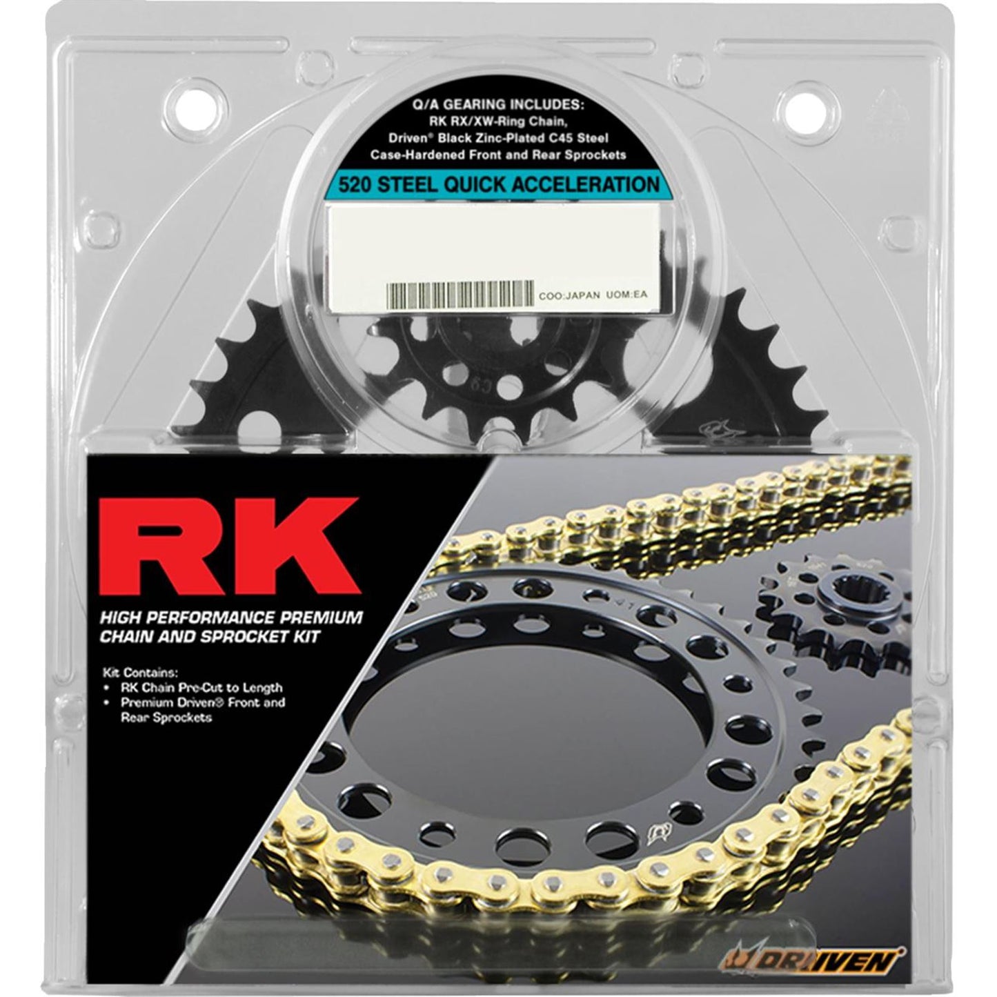RK Chain Chain and Sprocket Kit - Gold for Suzuki GSX-R750 '06-'10 [MPN: 3076-069PGX]_1540966